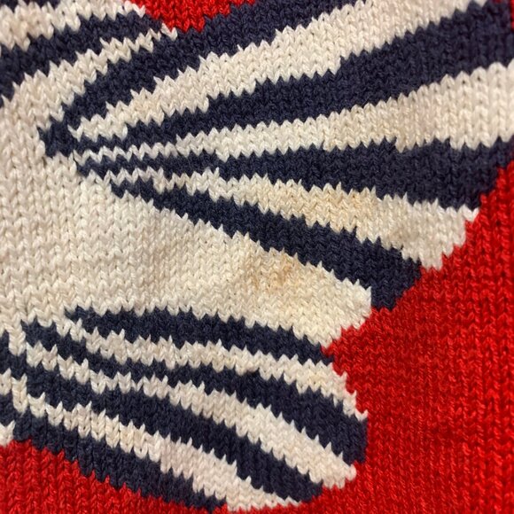 VINTAGE J.G. HOOK KNIT COTTON GRAPHIC TURTLENECK SWEATERS SIZE M - Picture 11 of 12